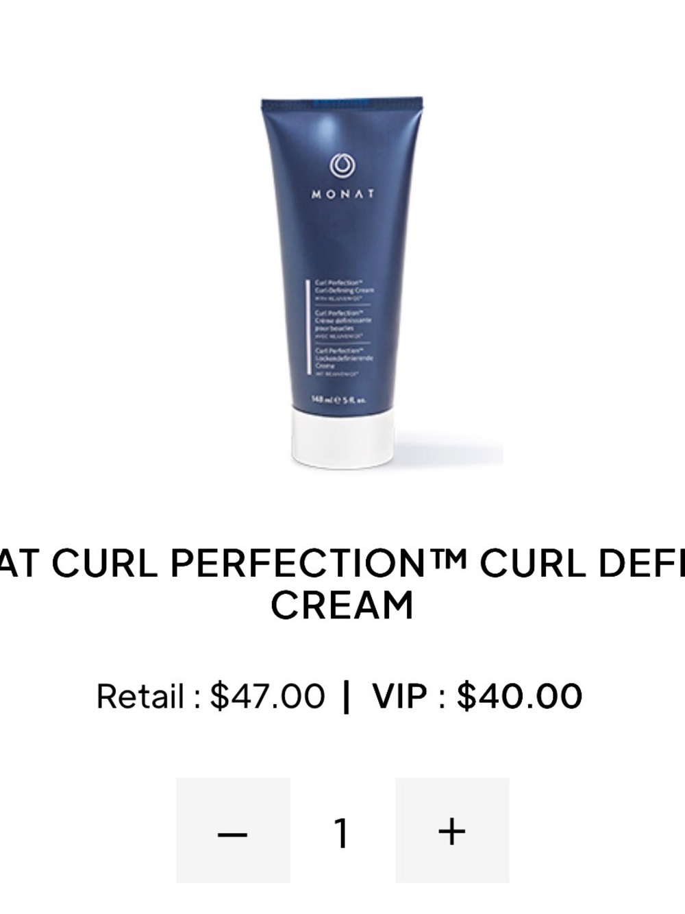 Monat Curl Perfection Curl Defining Cream